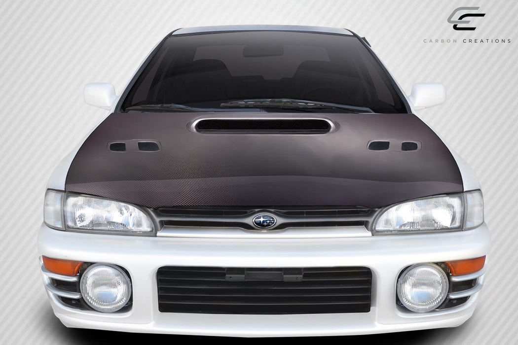 Extreme Dimensions Carbon Creations STI Look Hood Fits Most Subaru Impreza Models 98 - 01 - 114422 - Subimods.com