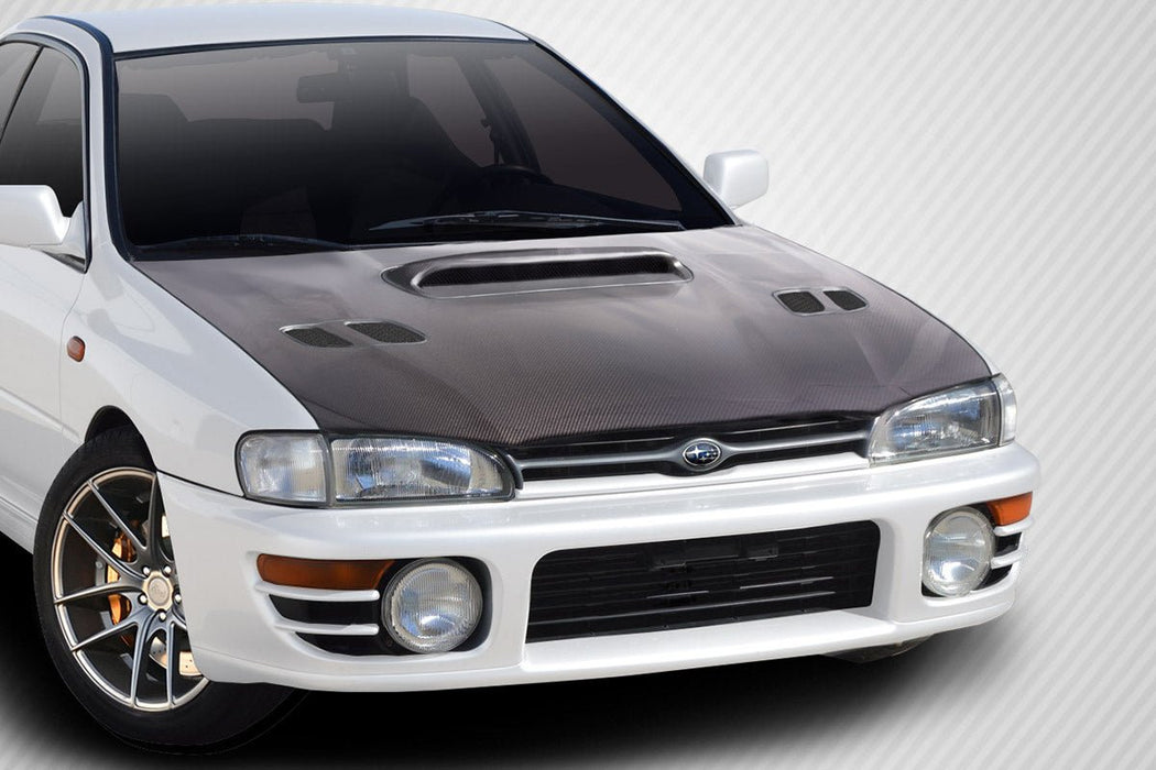 Extreme Dimensions Carbon Creations STI Look Hood Fits Most Subaru Impreza Models 98 - 01 - 114422 - Subimods.com