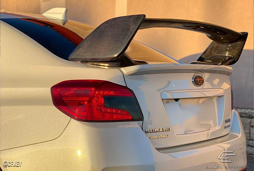 Extreme Dimensions Carbon Creations STI Look Trunk Lid Spoiler Wing 08 - 16 Subaru Impreza - Gloss Carbon Fiber - 108957 - Subimods.com