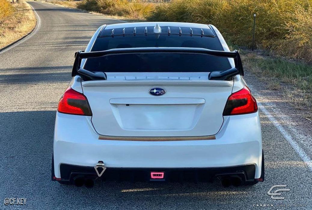 Extreme Dimensions Carbon Creations STI Look Trunk Lid Spoiler Wing 08 - 16 Subaru Impreza - Gloss Carbon Fiber - 108957 - Subimods.com