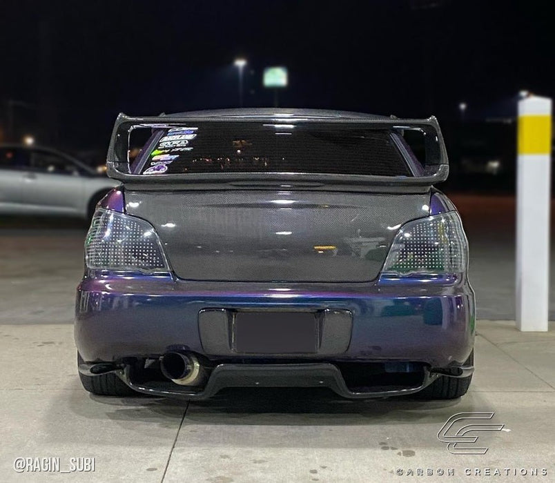 Extreme Dimensions Carbon Creations STI Look Wing Trunk Lid Spoiler 02 - 07 Subaru Impreza WRX STI - Gloss Carbon Fiber - 102938 - Subimods.com