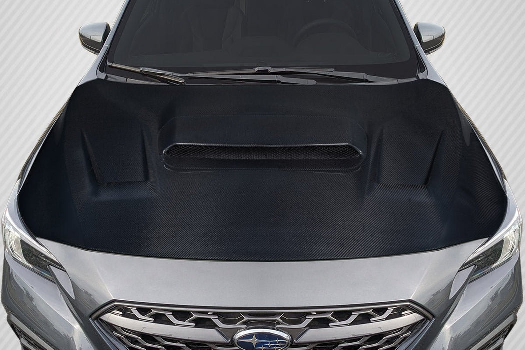Extreme Dimensions Carbon Creations Vorin Hood 22 - 24 Subaru WRX - Gloss Carbon Fiber - 118737 - Subimods.com