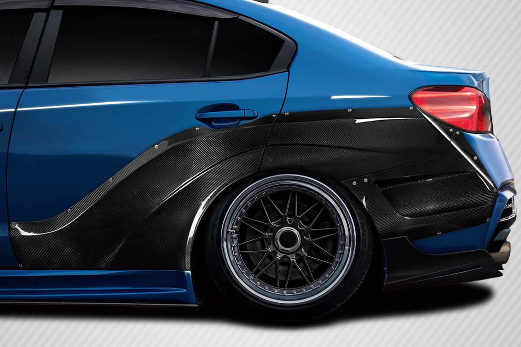 Extreme Dimensions Carbon Creations VRS Wide Body Rear Fender Flares 15 - 21 Subaru WRX - 116965 - Subimods.com
