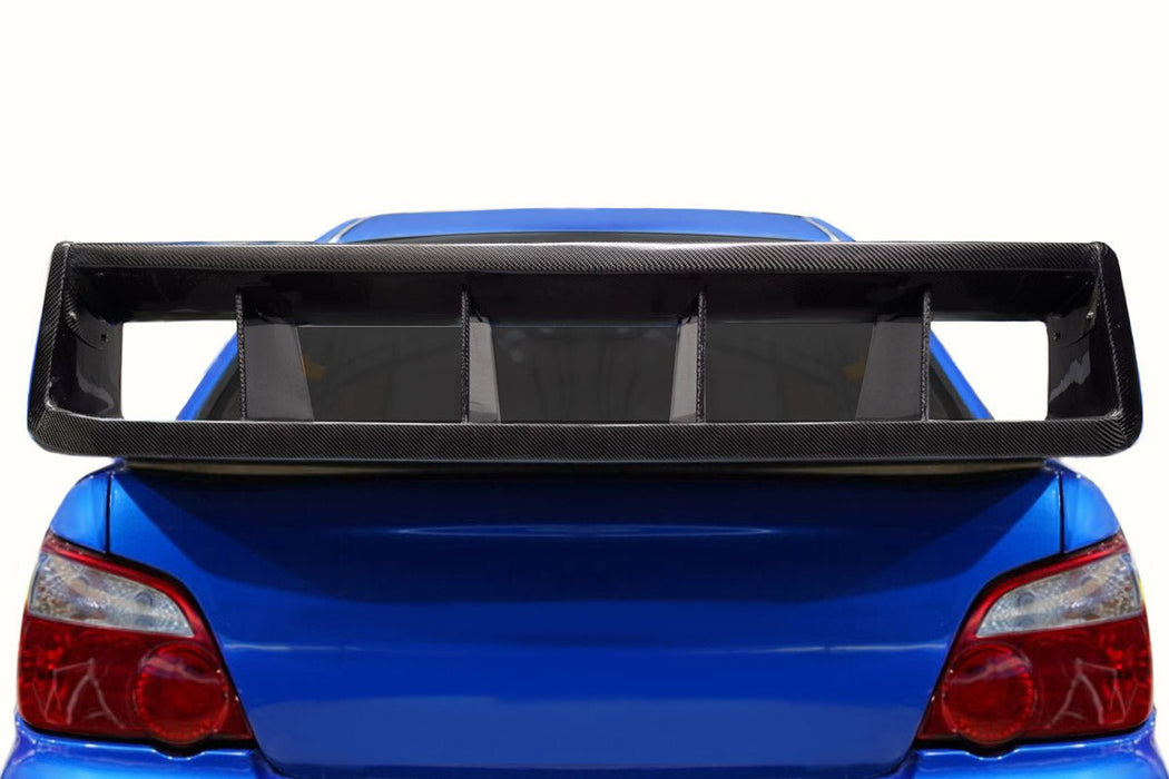 Extreme Dimensions Carbon Creations WRC Look Rear Wing Spoiler 02 - 07 Subaru Impreza / WRX - Gloss Carbon Fiber - 118701 - Subimods.com