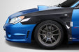 Extreme Dimensions Carbon Fiber C Speed 20mm Front Fenders 02 - 07 Subaru Impreza WRX STI - Gloss - 115566 - Subimods.com
