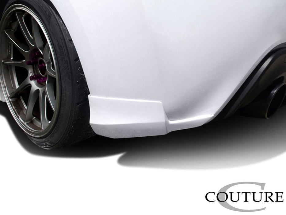 Extreme Dimensions Couture Polyurethane Vortex Rear Add Ons Spat Extensions 13 - 21 Subaru BRZ - Gloss Black - 112379 - Subimods.com