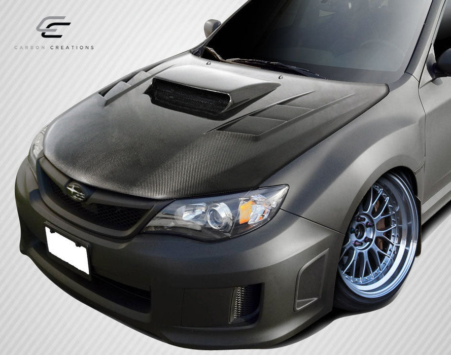 Extreme Dimensions DriTech C - 1 Carbon Fiber Hood 08 - 16 Subaru Impreza - UV Protectant - 112974 - Subimods.com