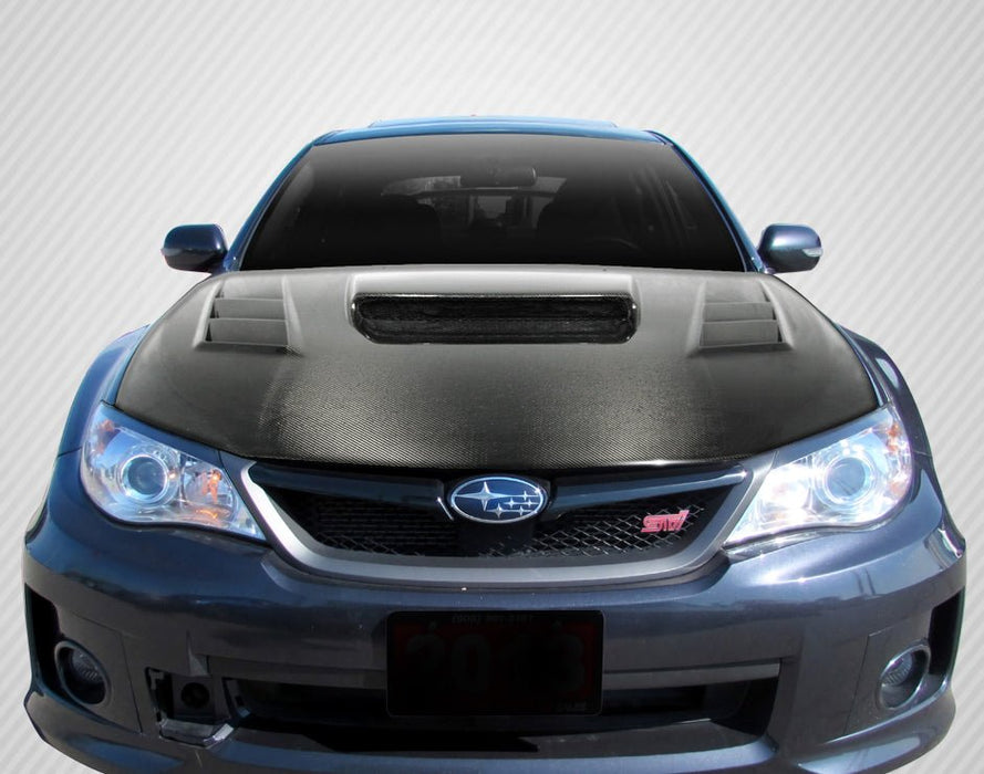 Extreme Dimensions DriTech C - 1 Carbon Fiber Hood 08 - 16 Subaru Impreza - UV Protectant - 112974 - Subimods.com