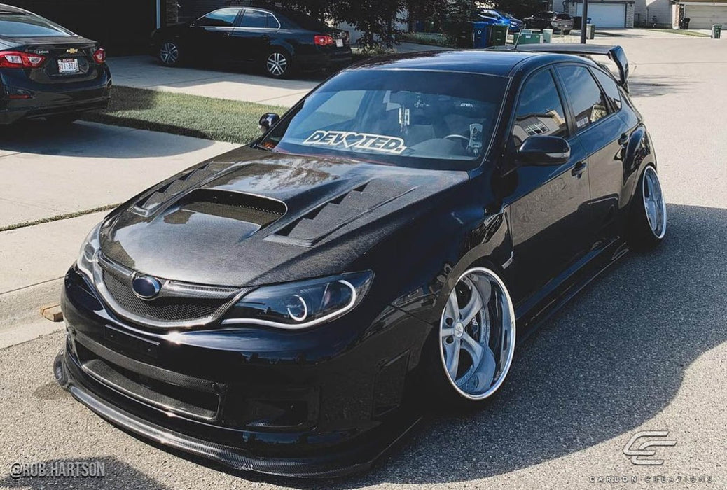 Extreme Dimensions Dritech GT Concept Carbon Fiber Hood 08 - 16 Subaru Impreza - Gloss - 104657 - Subimods.com