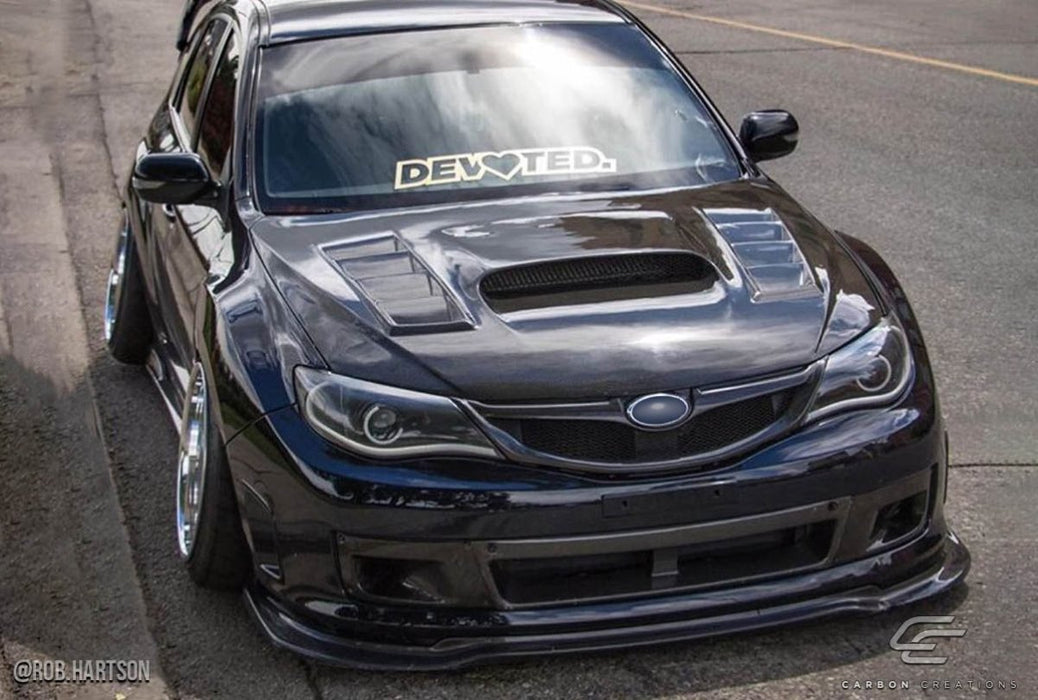 Extreme Dimensions Dritech GT Concept Carbon Fiber Hood 08 - 16 Subaru Impreza - Gloss - 104657 - Subimods.com