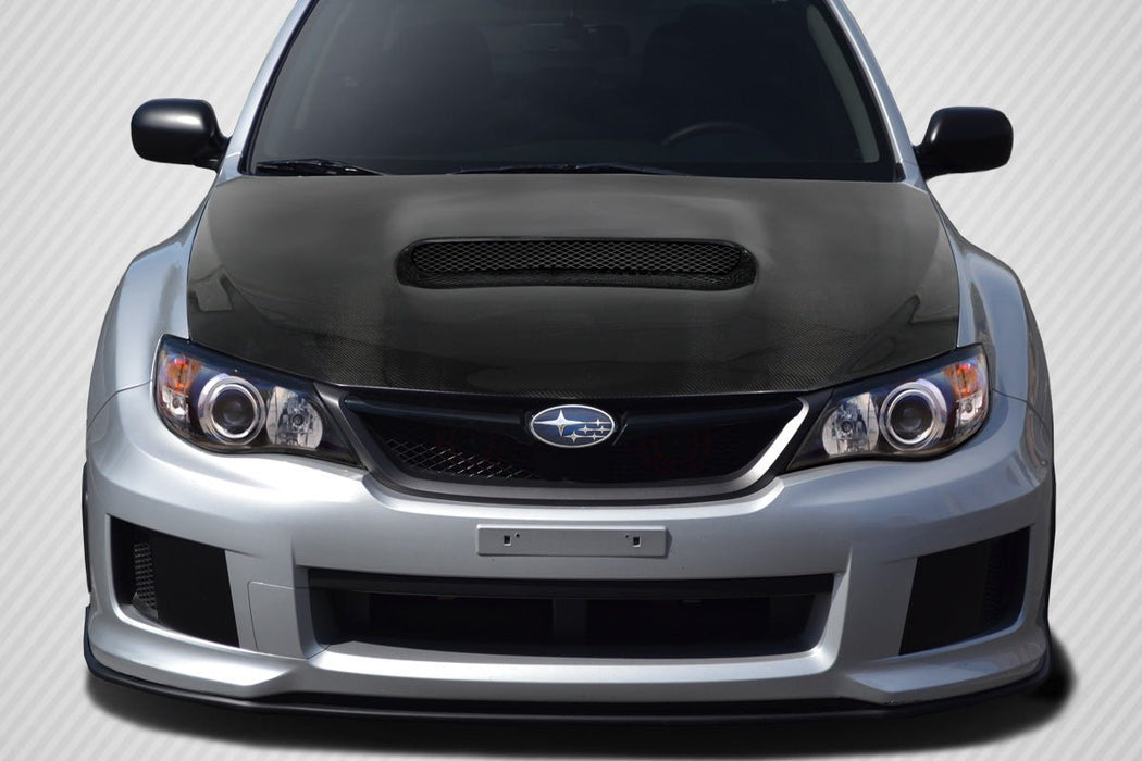 Extreme Dimensions Dritech STI Look Carbon Fiber Hood 08 - 16 Subaru Impreza - Gloss - 113011 - Subimods.com