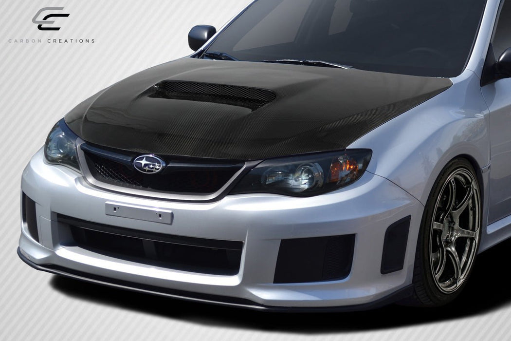 Extreme Dimensions Dritech STI Look Carbon Fiber Hood 08 - 16 Subaru Impreza - Gloss - 113011 - Subimods.com