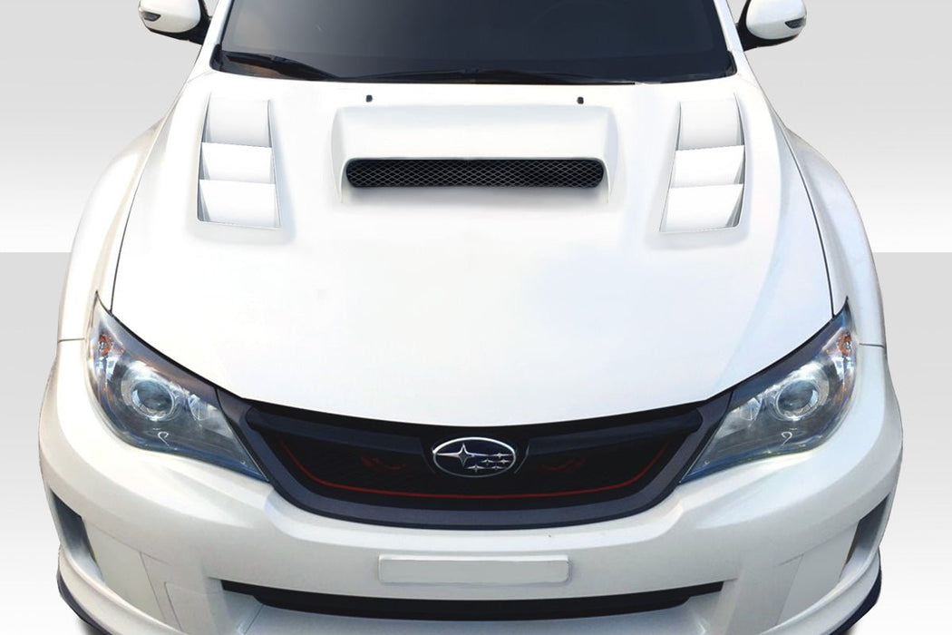 Extreme Dimensions Duraflex C - 1 Fiberglass Hood Fits Most Subaru Impreza Models 08 - 16 - Black - 113611 - Subimods.com