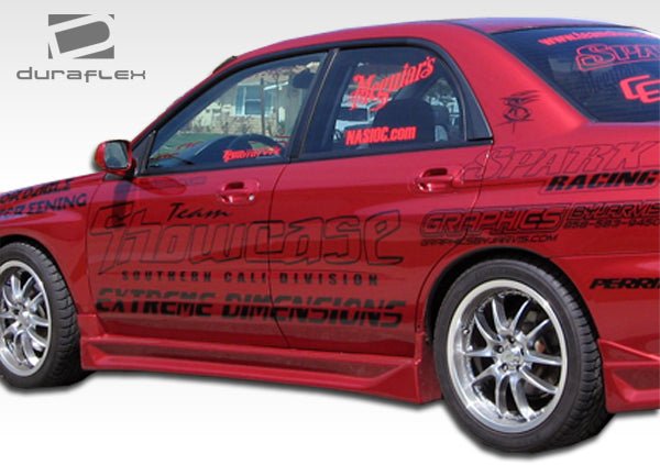 Extreme Dimensions Duraflex C - 1 Side Skirts Rocker Panels 02 - 07 Subaru Impreza WRX STI - Black - 100395 - Subimods.com