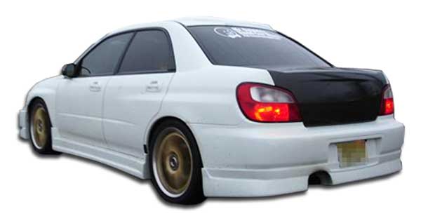 Extreme Dimensions Duraflex C - Speed Rear Lip Under Spoiler Air Dam 1 Piece Fits Most Subaru Impreza Models - Black - 100390 - Subimods.com