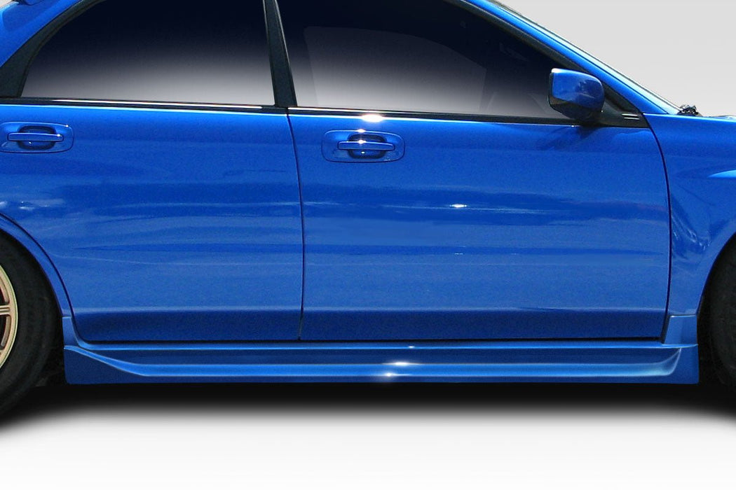 Extreme Dimensions Duraflex GT Competition Side Skirts Rocker Panels 02 - 07 Subaru Impreza WRX STI - Black - 100608 - Subimods.com