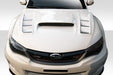 Extreme Dimensions Duraflex GT Concept Fiberglass Hood Fits Most Subaru Impreza Models 08 - 16 - Black - 104656 - Subimods.com