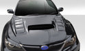 Extreme Dimensions Duraflex GT Concept Fiberglass Hood Fits Most Subaru Impreza Models 08 - 16 - Black - 104656 - Subimods.com