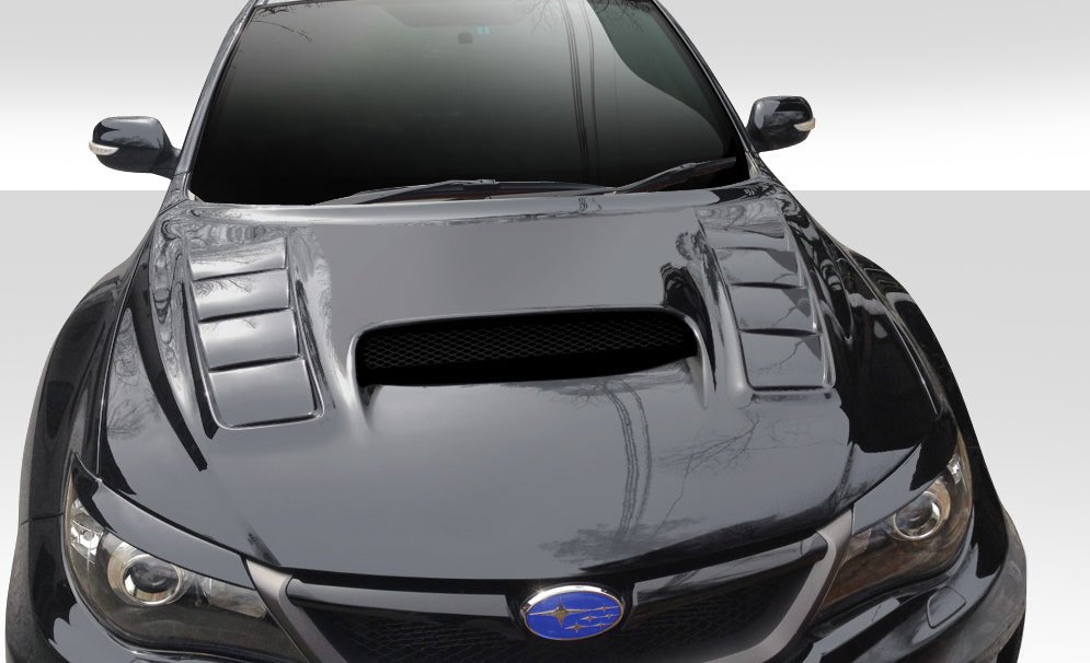 Extreme Dimensions Duraflex GT Concept Fiberglass Hood Fits Most Subaru Impreza Models 08 - 16 - Black - 104656 - Subimods.com