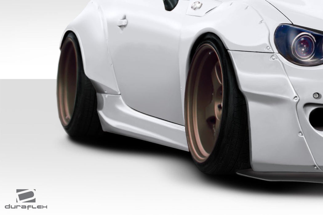 Extreme Dimensions Duraflex GT500 V2 Side Skirt Rocker Panels 13 - 21 Subaru BRZ - Black - 112642 - Subimods.com