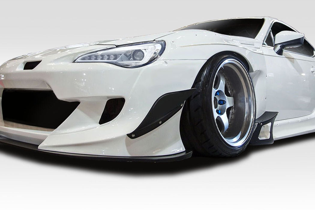 Extreme Dimensions Duraflex GT500 V3 Front Bumper Canards 13 - 21 Subaru BRZ - Black - 114987 - Subimods.com