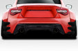 Extreme Dimensions Duraflex GT500 V3 Rear Bumper Canards 13 - 21 Subaru BRZ - 114986 - Subimods.com