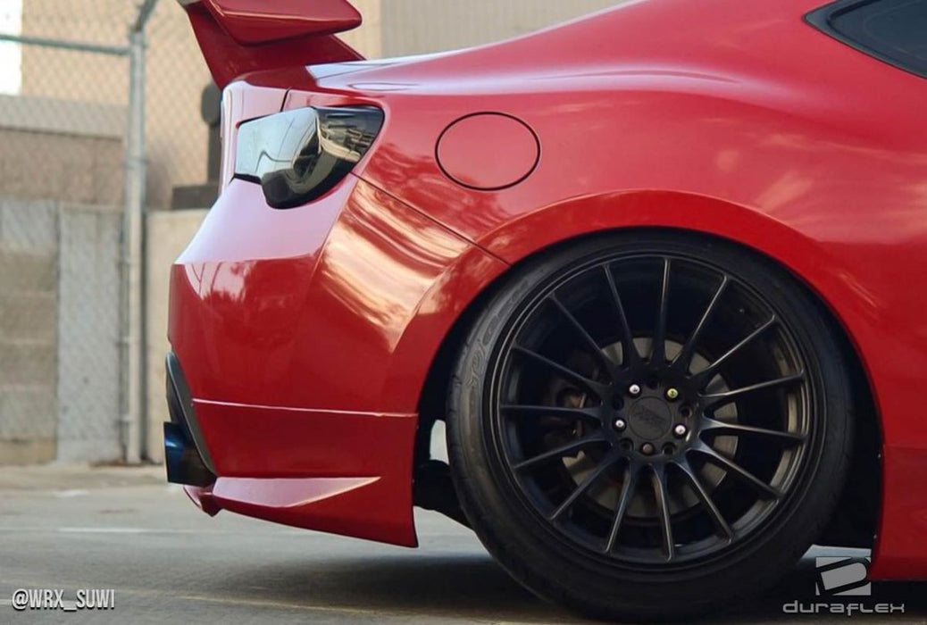 Extreme Dimensions Duraflex Modellista Look Rear Spat Extensions 2 Piece 13 - 21 Subaru BRZ - 112205 - Subimods.com