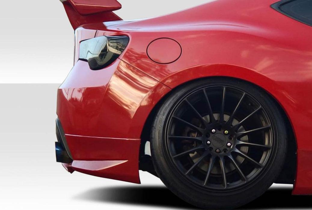 Extreme Dimensions Duraflex Modellista Look Rear Spat Extensions 2 Piece 13 - 21 Subaru BRZ - 112205 - Subimods.com