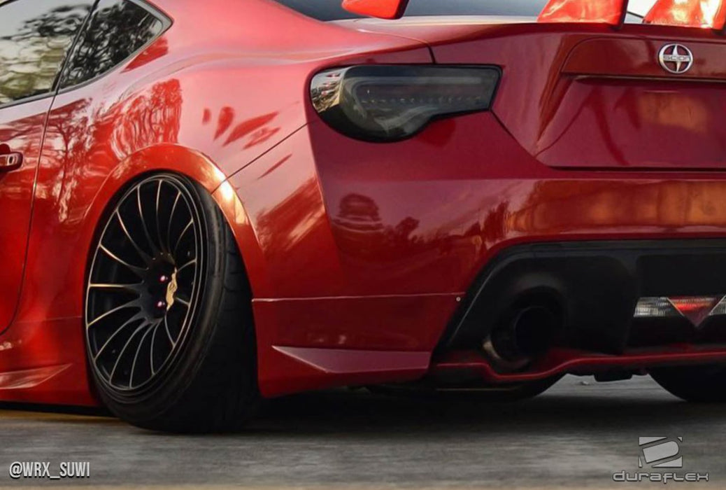 Extreme Dimensions Duraflex Modellista Look Rear Spat Extensions 2 Piece 13 - 21 Subaru BRZ - 112205 - Subimods.com