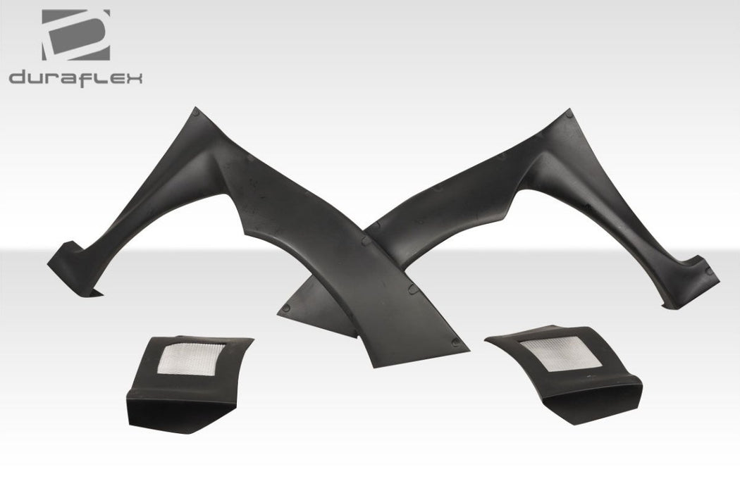 Extreme Dimensions Duraflex MTR Wide Body Front Fender Flares 11 - 14 Subaru WRX STI - Signature Black - 117057 - Subimods.com