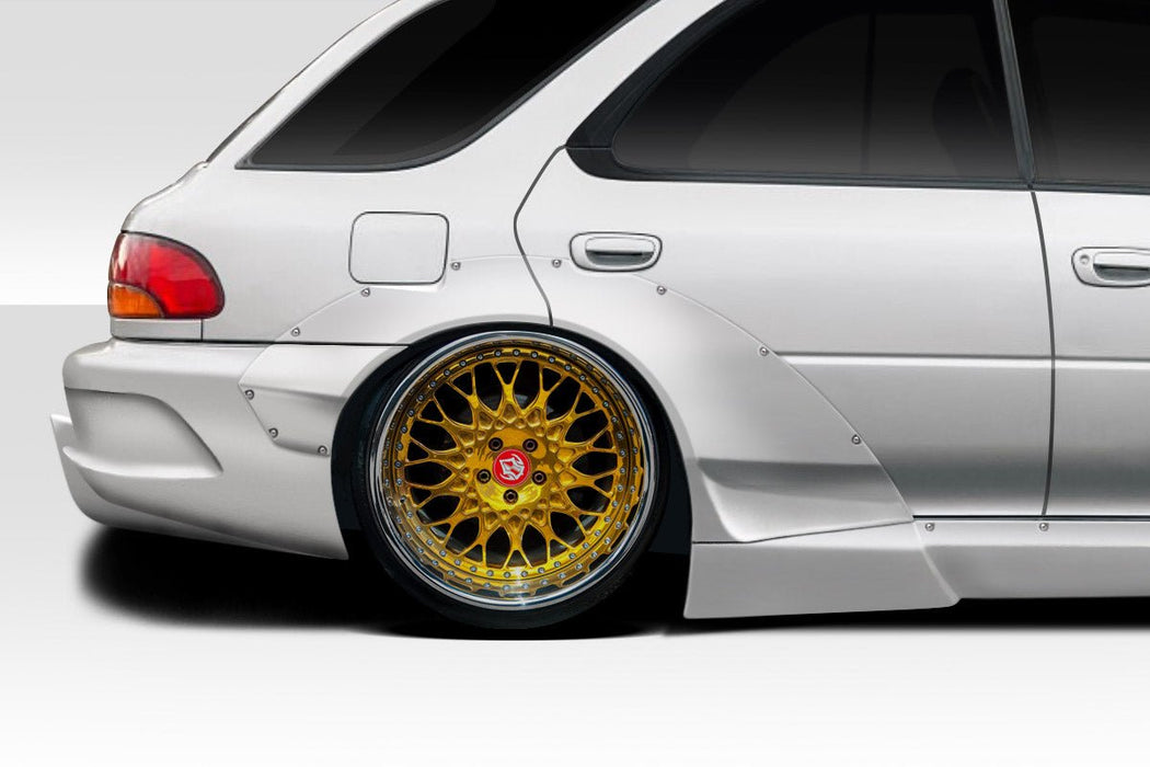 Extreme Dimensions Duraflex RBS Rear Fender Flares 6 Piece 98 - 01 Subaru Impreza - Signature Black - 117341 - Subimods.com
