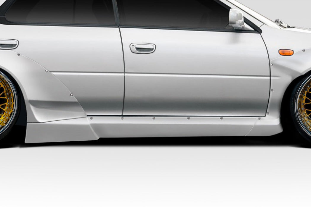 Extreme Dimensions Duraflex RBS Side Skirts Rocker Panels 2 Piece 98 - 01 Subaru Impreza - Signature Black - 117338 - Subimods.com