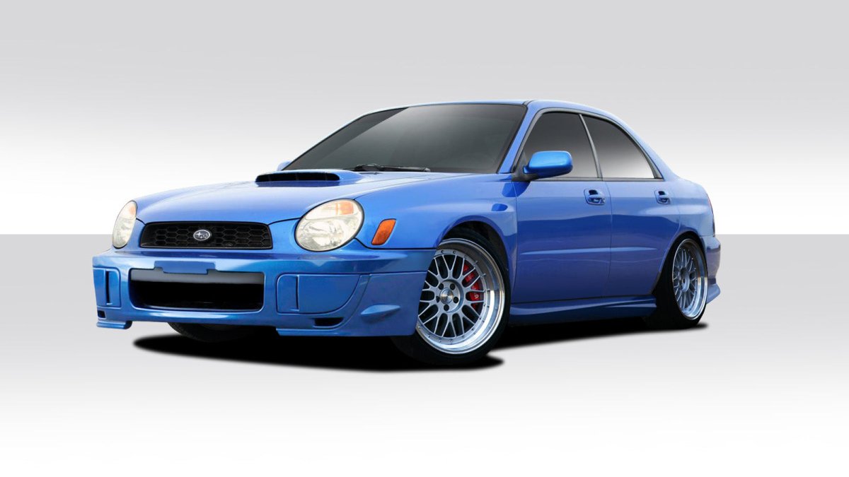 Extreme Dimensions Duraflex STI Look Body Kit 4 Piece Fits Most Subaru Impreza Models - Black - 109048 - Subimods.com