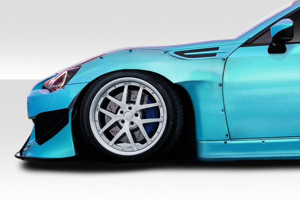 Extreme Dimensions Duraflex Wide Body GT500 V3 Front Fenders 13 - 21 Subaru BRZ - Black - 114481 - Subimods.com