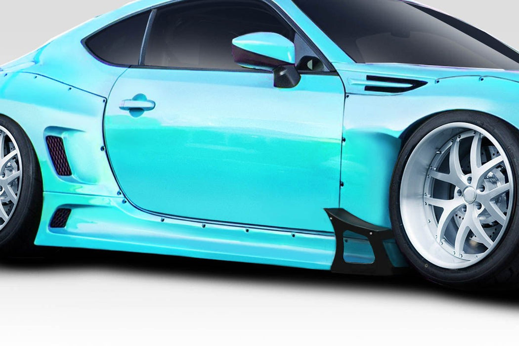 Extreme Dimensions Duraflex Wide Body GT500 V3 Side Skirts 13 - 21 Subaru BRZ - Black - 114480 - Subimods.com