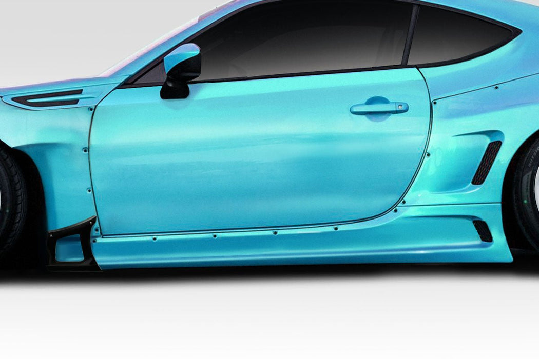 Extreme Dimensions Duraflex Wide Body GT500 V3 Side Skirts 13 - 21 Subaru BRZ - Black - 114480 - Subimods.com