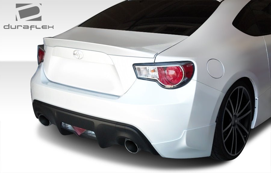 Extreme Dimensions Duraflex X - 5 Rear Add Ons Spat Bumper Extensions 13 - 21 Subaru BRZ - Black - 108488 - Subimods.com