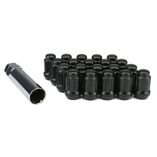 FactionFab Closed End Black Lug Nuts 12x1.25 - 1.10243.1 - Subimods.com