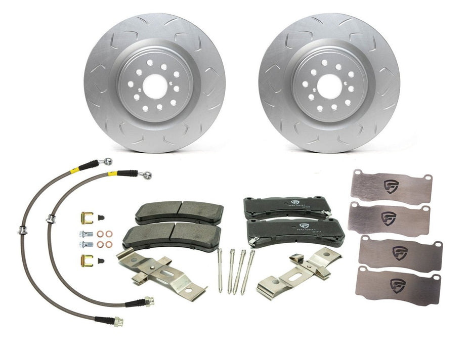 FactionFab Front Full Brake Kit Combo 2018 - 2021 STI / 2022 - 2025 WRX w/ Brembo Calipers - FFA4.10117.1-KIT - Subimods.com
