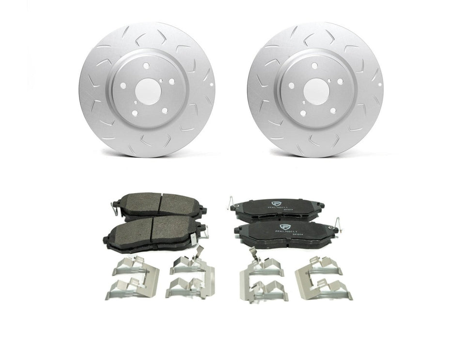 FactionFab Front Pad and Slotted Rotor Combo 2015 - 2021 WRX - FFA4.10115.1-KIT - Subimods.com