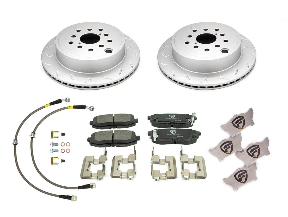 FactionFab Rear Full Brake Kit Combo 2022 - 2025 WRX w/ MT / 2013 BRZ / FRS / GT86 - FFA4.10106.1-KIT - Subimods.com