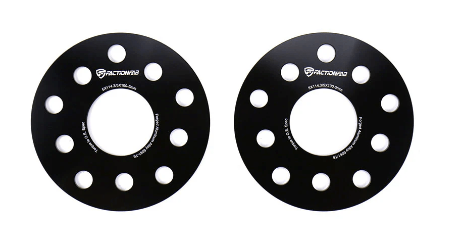FactionFab Slip On Wheel Spacer Pair 5mm 5x114.3 / 5x100 - 1.10215.2 - Subimods.com