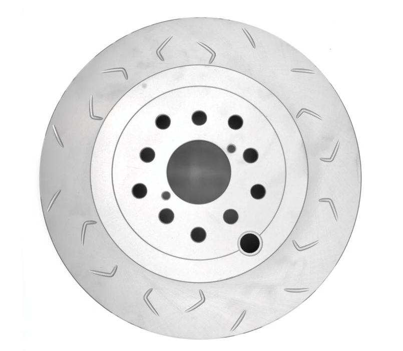 FactionFab Slotted Rear Rotor V2 Dual Drilled 2018 - 2021 STI - 1.10297.1 - Subimods.com