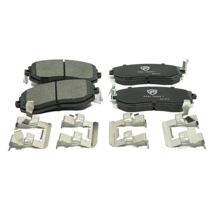 FactionFab V2 Brake Pads Front 2011 - 2014 WRX / 2013 - 2024 BRZ / 2022 - 2024 GR86 / 2013 - 2016 FRS / 2017 - 2021 GT86 - 1.10302.1 - Subimods.com