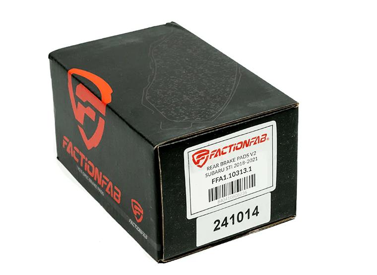 FactionFab V2 Rear Brake Pads 2018 - 2021 STI / 2024 WRX TR - 1.10313.1 - Subimods.com