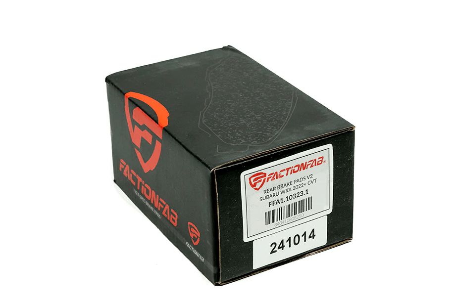 FactionFab V2 Rear Brake Pads - 2022 - 2024 WRX CVT - FFA1.10323.1 - Subimods.com