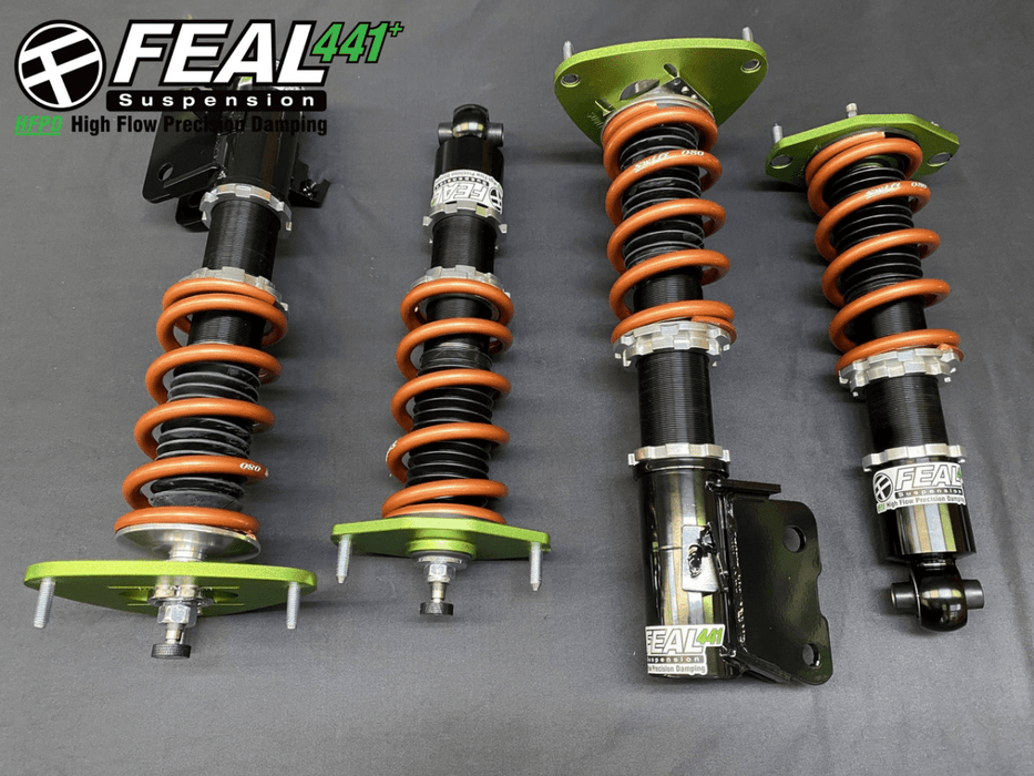 FEAL Suspension 441+ GT Comfort Coilovers w/ Radial Bearing Upgrade and Swift Springs 2015 - 2021 WRX / 2015 - 2021 STI - 441SU-16GT+RB-S - Subimods.com