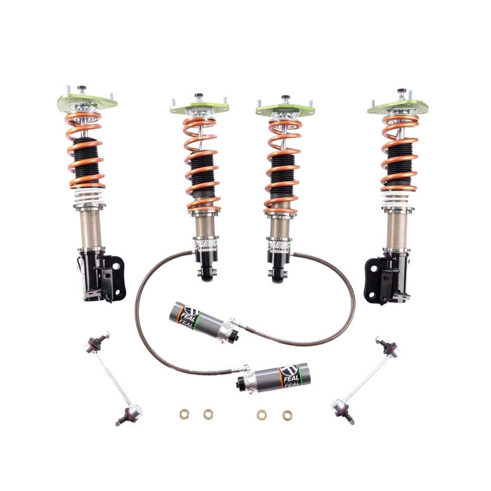FEAL Suspension 441.5+ Pro Long Stroke Coilovers w/ Radial Bearing Upgrade and Swift Springs 2013 - 2025 BRZ / FRS / GT86 / GR86 - 441.5SU-06PLS+-RB - Subimods.com