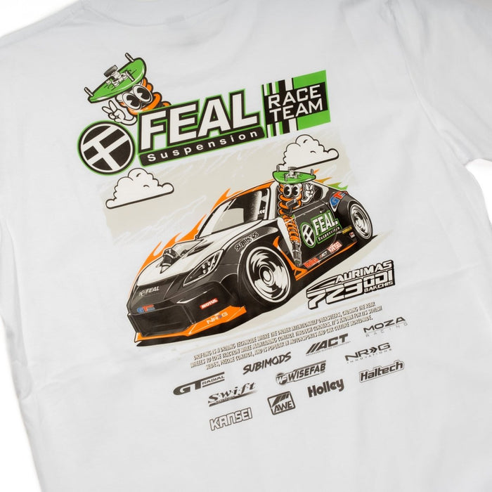 FEAL Suspension Race Team Official "Coils" Short Sleeve Shirt White (All Sizes) - SM-3080-S - Subimods.com