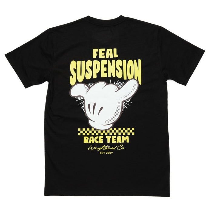 FEAL Suspension Race Team Official "Shaka" Short Sleeve Shirt Black (All Sizes) - SM-3053-M - Subimods.com